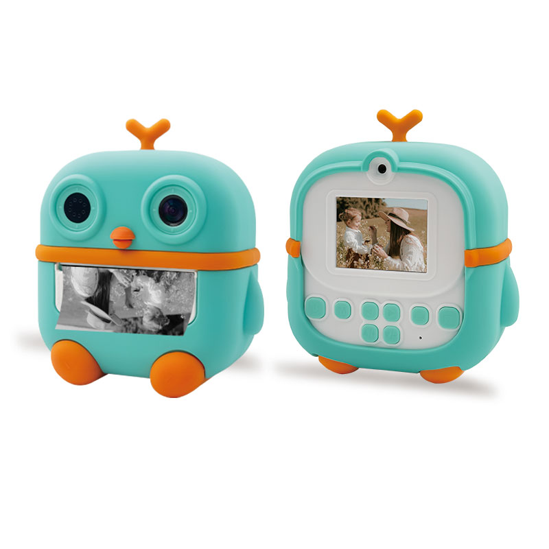 Dual Lens Instant Print Camera for Kids, 1080P Video Camera for Kids with Built-in Portable Thermal Printer, Inkless Print Children Toy Camera Support 32GB TF Card